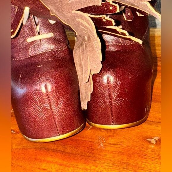 New Irregular Choice Carnaby Bond Red SKY HIGH Platform Brogue Boot Size 6 - Picture 12 of 15